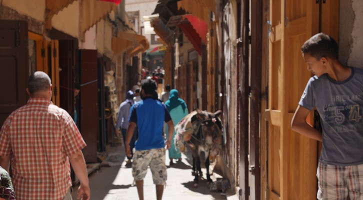 A cidade de Fez, no Marrocos, não tem espaço para carros, só pedestres