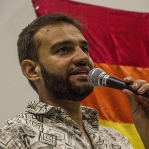 Fábio Felix, primeiro deputado distrital gay assumido: "O momento exige a luta de todos contra os desmandos e os absurdos da atual política nacional, que vê os LGBT como inimigos."