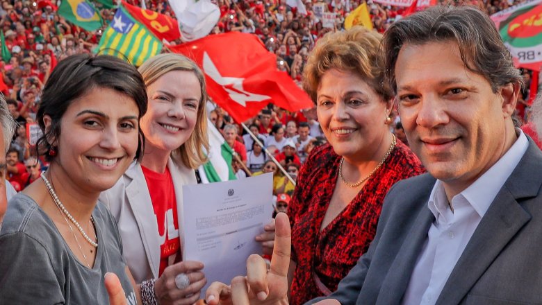 Ato político marca o pedido de registro da candidatura de Lula em Brasília. (Foto: Brasil de Fato/Midia Ninja)