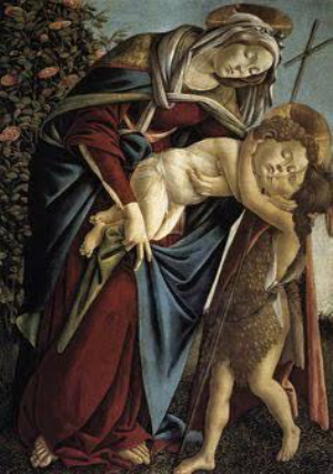Madona e criança, de Botticelli