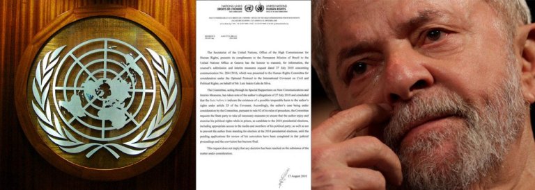 Comitê de Direitos Humanos da ONU acolheu pedido de liminar feito pelos advogados de Lula