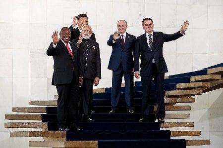 Reunião de cúpula dos BRICS – África do Sul, Rússia, China, Índia e Brasil – dia 14/11/2019, em Brasília (Foto: Alan Santos/PR)
