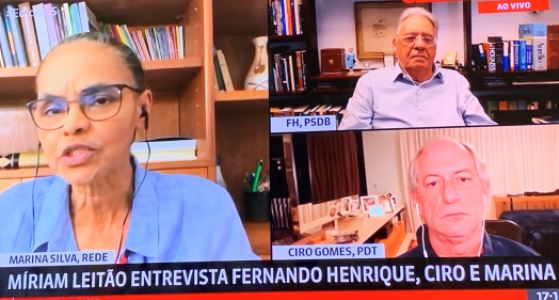 Marina, FHC e Ciro pregam união contra Bolsonaro e deixam para o futuro a avaliação sobre o desastre do bolsonarismo
