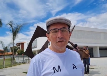 Bartolomeu Rodrigues: "Brasília, aos 61 anos, merece um presente como este". Mas o Museu da Bíblia está suspenso por decisão da Justiça.
