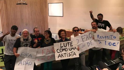 Artistas e produtores culturais repudiaram os distritais que votaram contra o PDL 57 da distrital Arlete Sampaio e prometem continuar a luta contra o decreto do governador do DF.