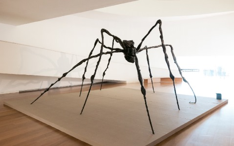 "Spider", de Louise Bourgeois (1911-2010), pesa mais de 700 quilos – 68kg, cada uma das oito patas; 113kg o corpo e 57kg a cabeça.